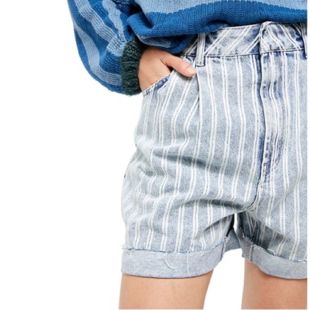 Free People High-rise Denim Shorts Size 29